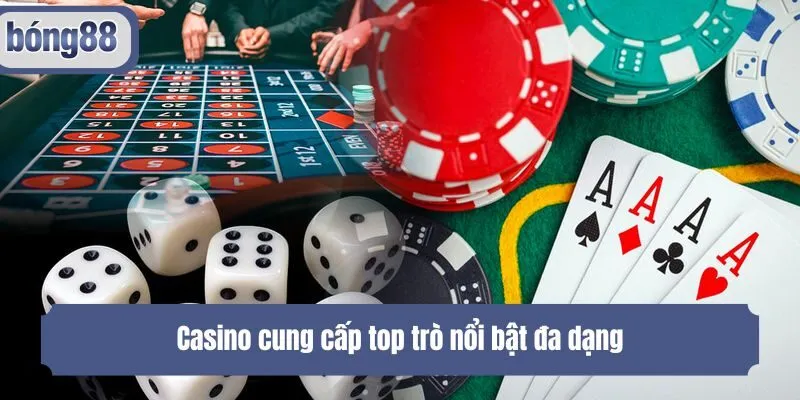Casino cung cấp top trò nổi bật đa dạng